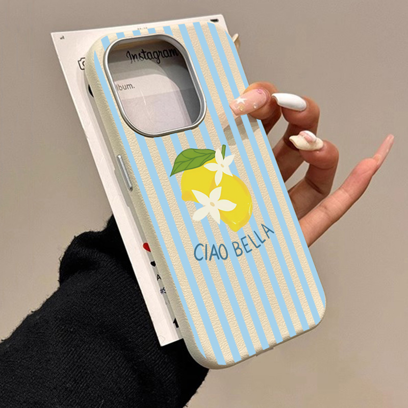 Чехол с лимонным полосатым рет – обзор и цена Samsung Galaxy S24